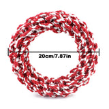 Bite-Resistant Cotton Rope Ring Toy