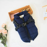 Winter Dog Jacket  With Harness
