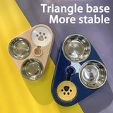 Double Bowl Feeder With Water Bottle