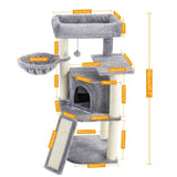 Large Cat Tree with Scratching Post