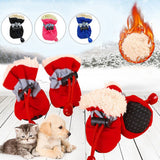 4pcs/set Waterproof Dog Anti-slip Boots