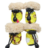 4pcs/set Waterproof Dog Anti-slip Boots