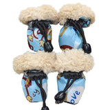 4pcs/set Waterproof Dog Anti-slip Boots
