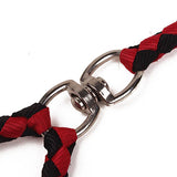 Braided Nylon Leash Double or Single Lead With/Without Soft Padded Handle