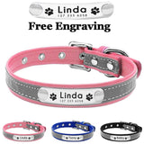 Personalized Durable Leather Dog Collar