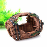 Resin Aquarium Barrel Cave