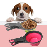 Collapsible Food Scoop and Sealing Clip for Food Storage