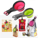 Collapsible Food Scoop and Sealing Clip for Food Storage