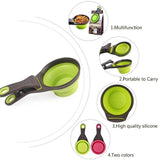Collapsible Food Scoop and Sealing Clip for Food Storage