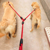 Braided Nylon Leash Double or Single Lead With/Without Soft Padded Handle