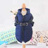 Winter Dog Jacket  With Harness
