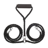 Braided Nylon Leash Double or Single Lead With/Without Soft Padded Handle