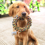 Bite-Resistant Cotton Rope Ring Toy