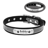 Personalized Durable Leather Dog Collar