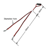 Braided Nylon Leash Double or Single Lead With/Without Soft Padded Handle