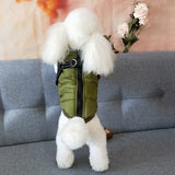 Winter Dog Jacket  With Harness