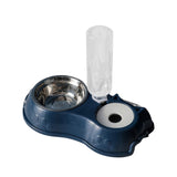 Double Bowl Feeder With Water Bottle