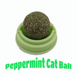 Natural Catnip Wall Stick-on Ball Toy