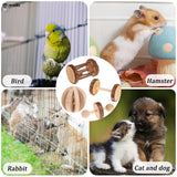 6Pcs/Set Pet Natural Wooden Chewing Toys