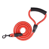 Braided Nylon Leash Double or Single Lead With/Without Soft Padded Handle