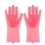1 Pair Magic Silicone Pet Wash Gloves