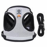 Reflective Safety Dog Harness and Leash for Small Medium Dogs