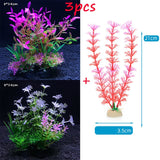 3Pcs  Artificial Aquarium Plants Decoration