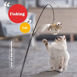 Interactive Feather Bird Cat Toy