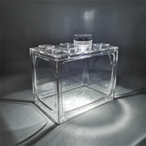Mini Aquarium Fish Tank with LED Light 10*12.5*8.5cm