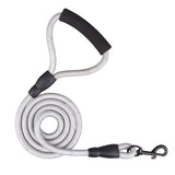 Braided Nylon Leash Double or Single Lead With/Without Soft Padded Handle