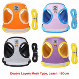 Reflective Safety Dog Harness and Leash for Small Medium Dogs