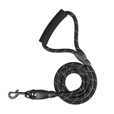Braided Nylon Leash Double or Single Lead With/Without Soft Padded Handle