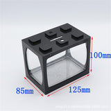 Mini Aquarium Fish Tank with LED Light 10*12.5*8.5cm