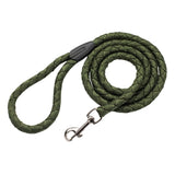 Braided Nylon Leash Double or Single Lead With/Without Soft Padded Handle