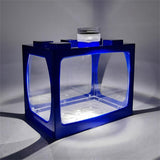 Mini Aquarium Fish Tank with LED Light 10*12.5*8.5cm