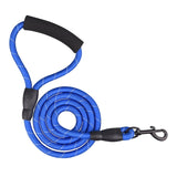 Braided Nylon Leash Double or Single Lead With/Without Soft Padded Handle