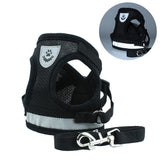 Reflective Safety Dog Harness and Leash for Small Medium Dogs