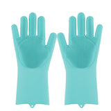 1 Pair Magic Silicone Pet Wash Gloves