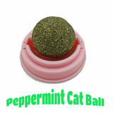 Natural Catnip Wall Stick-on Ball Toy