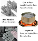 1 Pair Magic Silicone Pet Wash Gloves